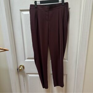 Ministry of Supply Maroon Women's Trousers straight leg pants 8